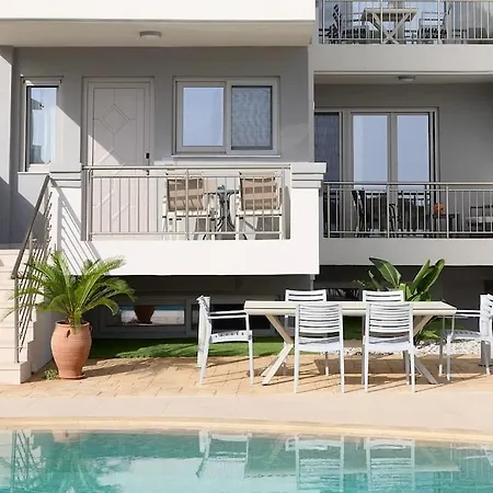 Apartamento Modern Family Ewa With Pool, Dining Area On Crete Coast Stavromenos (Rethymno)