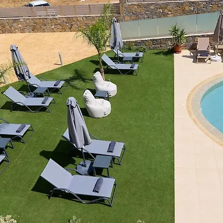 Modern Family Ewa With Pool, Dining Area On Crete Coast Stavromenos (Rethymno)